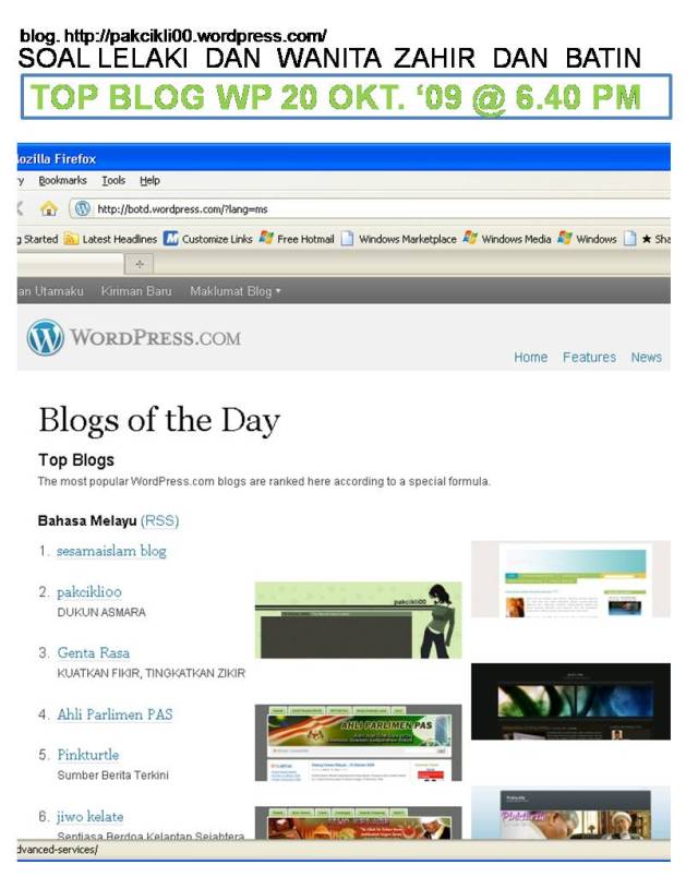 top blog wp 20 okt 09 @6.40pm